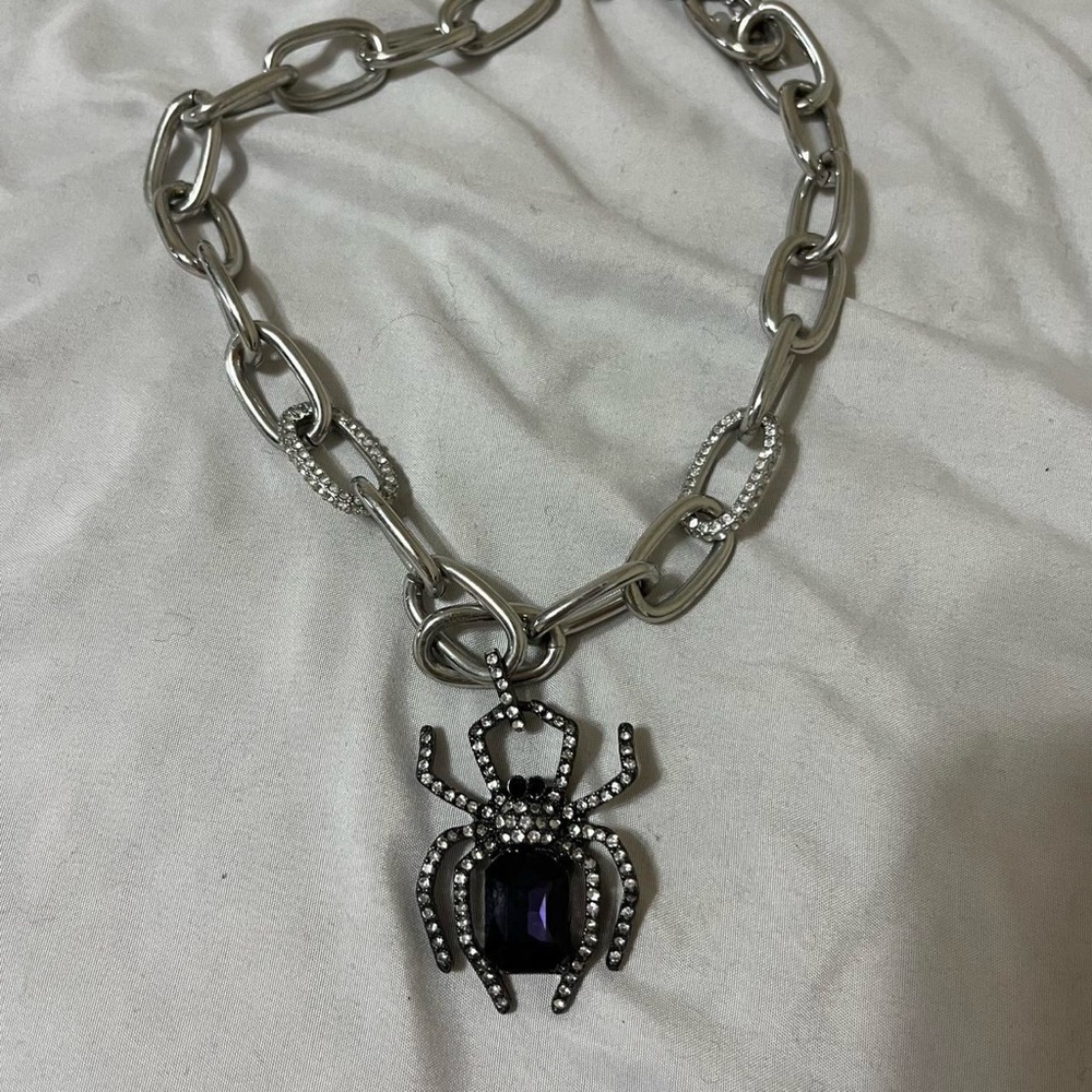 Betsey Johnson Spider Necklace